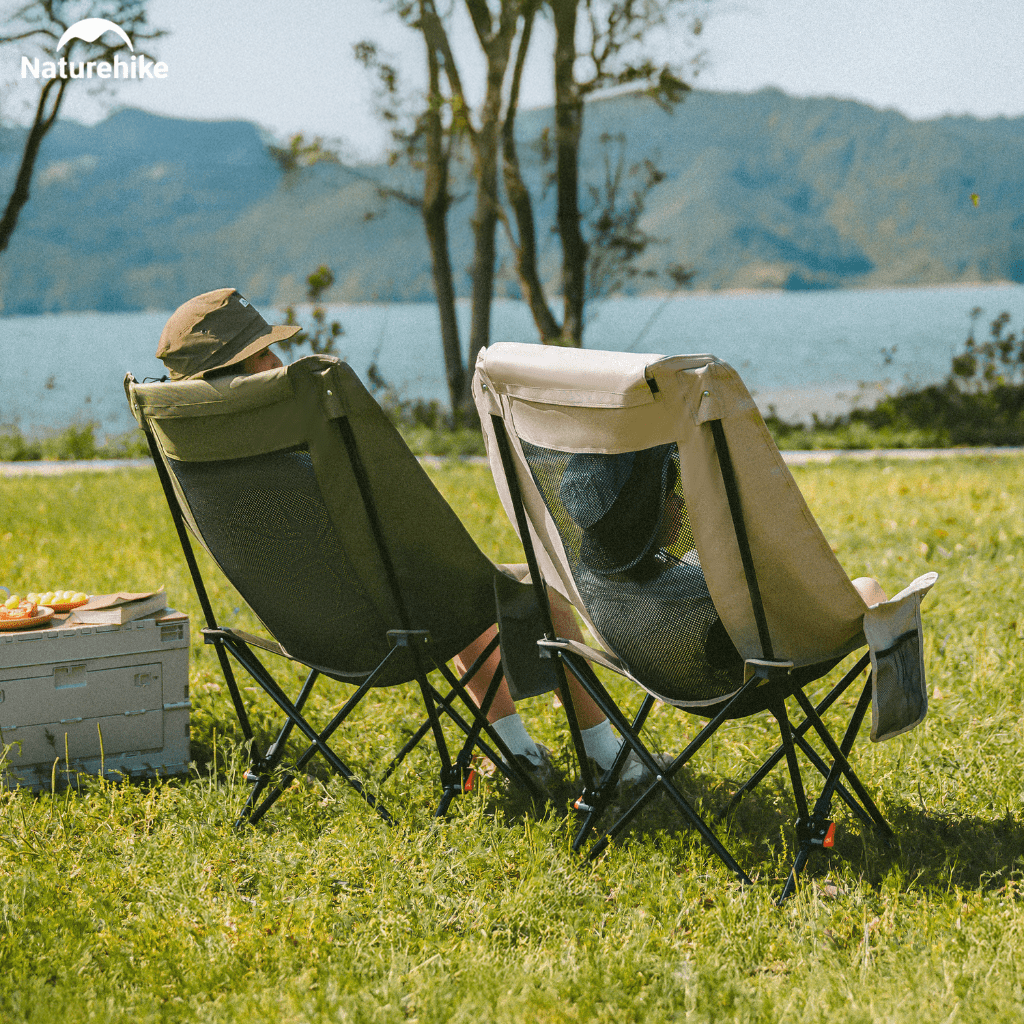Ghế Xếp Camping Naturehike CNK2550JJ019 Gấp Gọn Siêu Nhẹ Khung Thép Carbon, Ghế Dã Ngoại Tựa Lưng Cao Thoáng Khí Chịu Tải 100kg