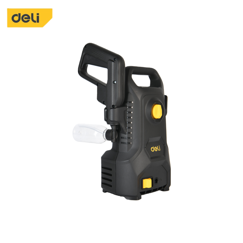 Bộ Máy Rửa Xe Gia Đình DELI 1400W Cao Cấp, Máy Bơm Xịt Rửa Xe Máy Ô Tô Cao Áp 110 Bar