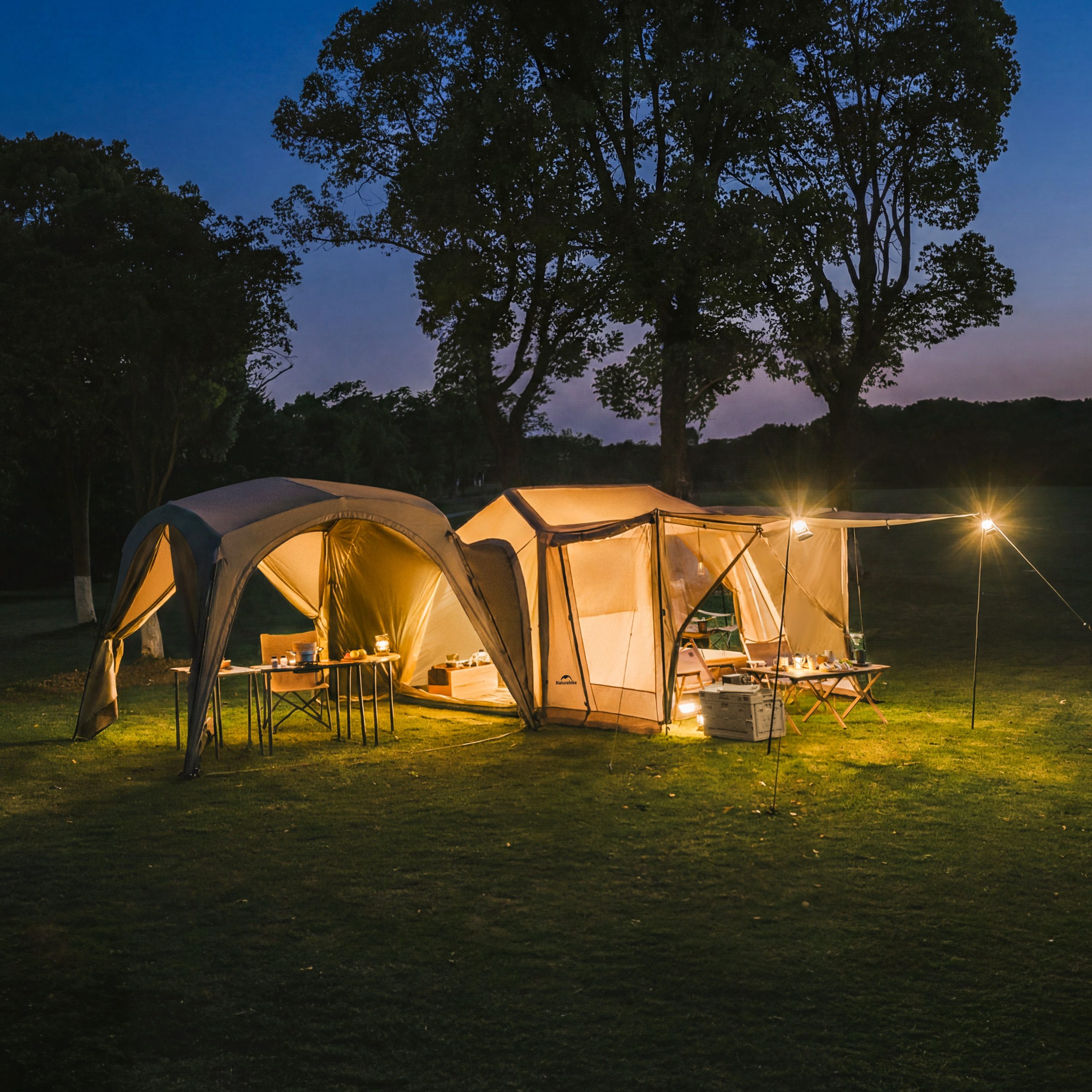 Lều Hơi Naturehike Village 6.0 CNK2650WS037, Lều Cắm Trại Bơm Hơi Tự Dựng, Chống Nước Chống Nắng UPF50+ - Mẫu Flaship (Tặng kèm thảm lót)