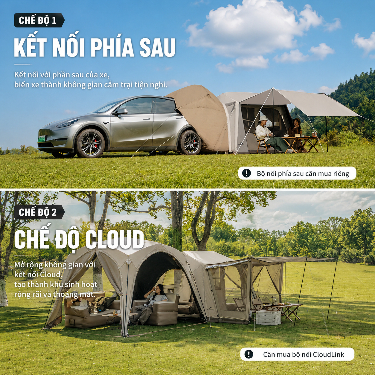 Lều Hơi Naturehike Village 6.0 CNK2650WS037 - Lều Cắm Trại Gia Đình Bơm Hơi Chống Nước 3000mm, Chống UV UPF50+(Tặng kèm thảm lót)