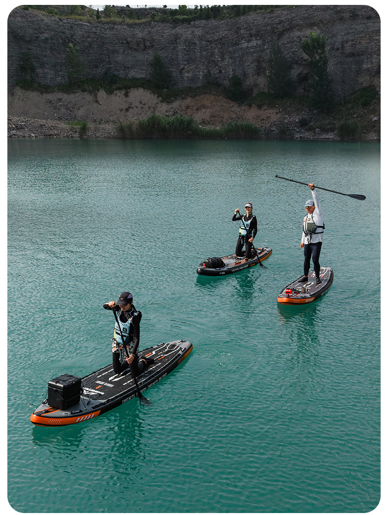 Ván Chèo SUP Bơm Hơi ShineTrip Tactical 3.35m - Bộ SUP Đứng Chèo Đa Năng PVC 2 Lớp Chống Trượt Kèm Phụ Kiện