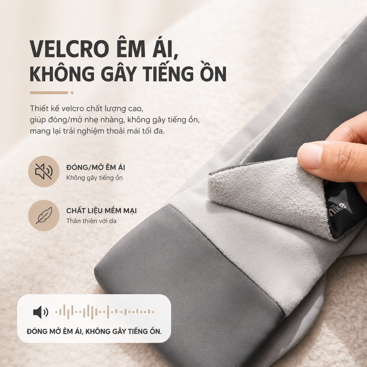 Bịt mắt ngủ Naturehike - Ôm trọn 360°, chắn sáng, velcro êm ái CNK2650PJ012