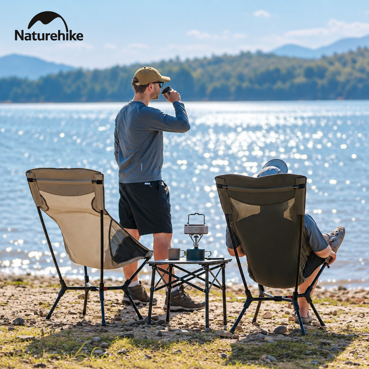 Ghế Dã Ngoại Naturehike YL01 – Tựa Lưng Cao, Đệm Êm, Gấp Gọn CNK2550JJ013