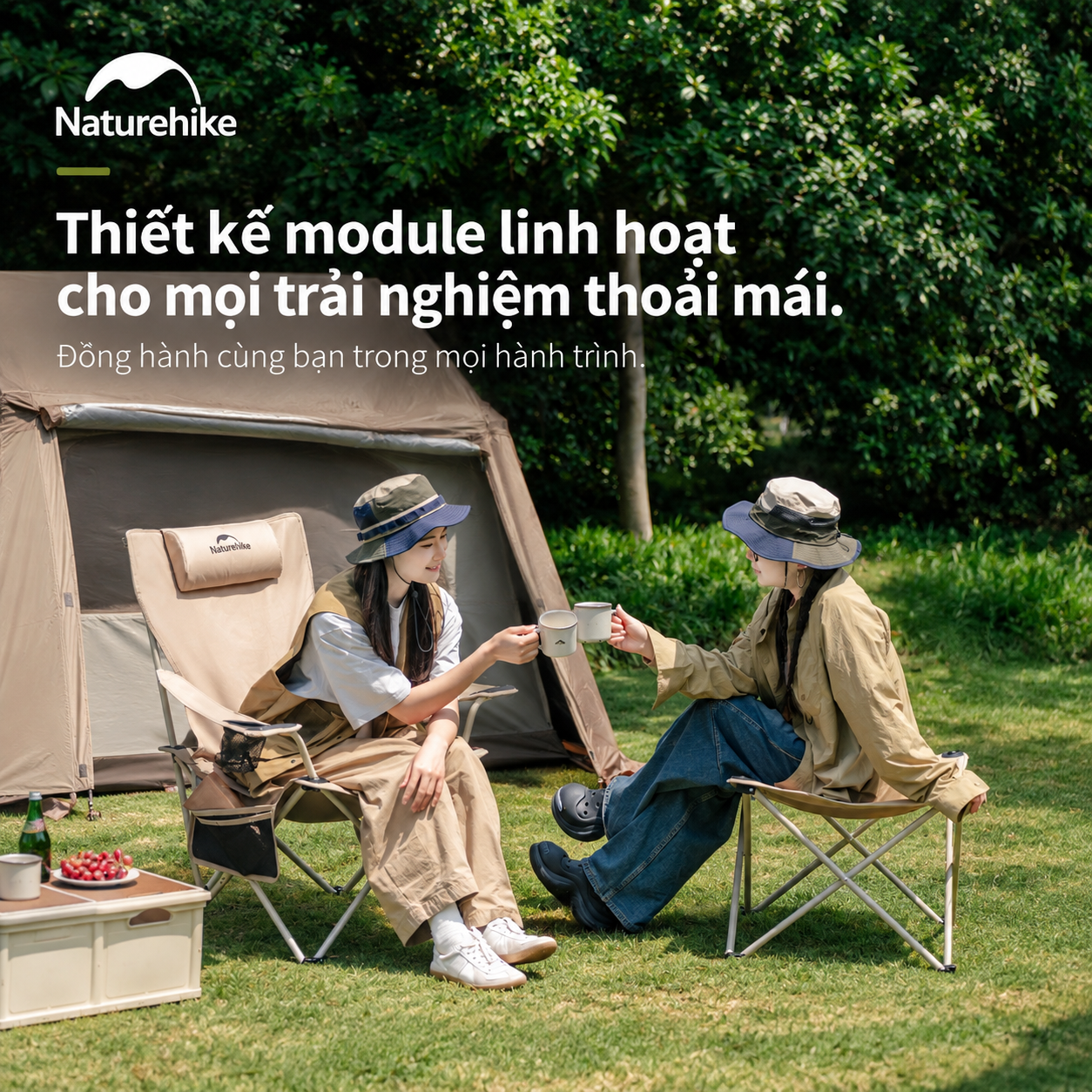 Ghế Thư Giãn 2 Trong 1 Naturehike – Ngả Lưng Gác Chân CNK2650JJ015
