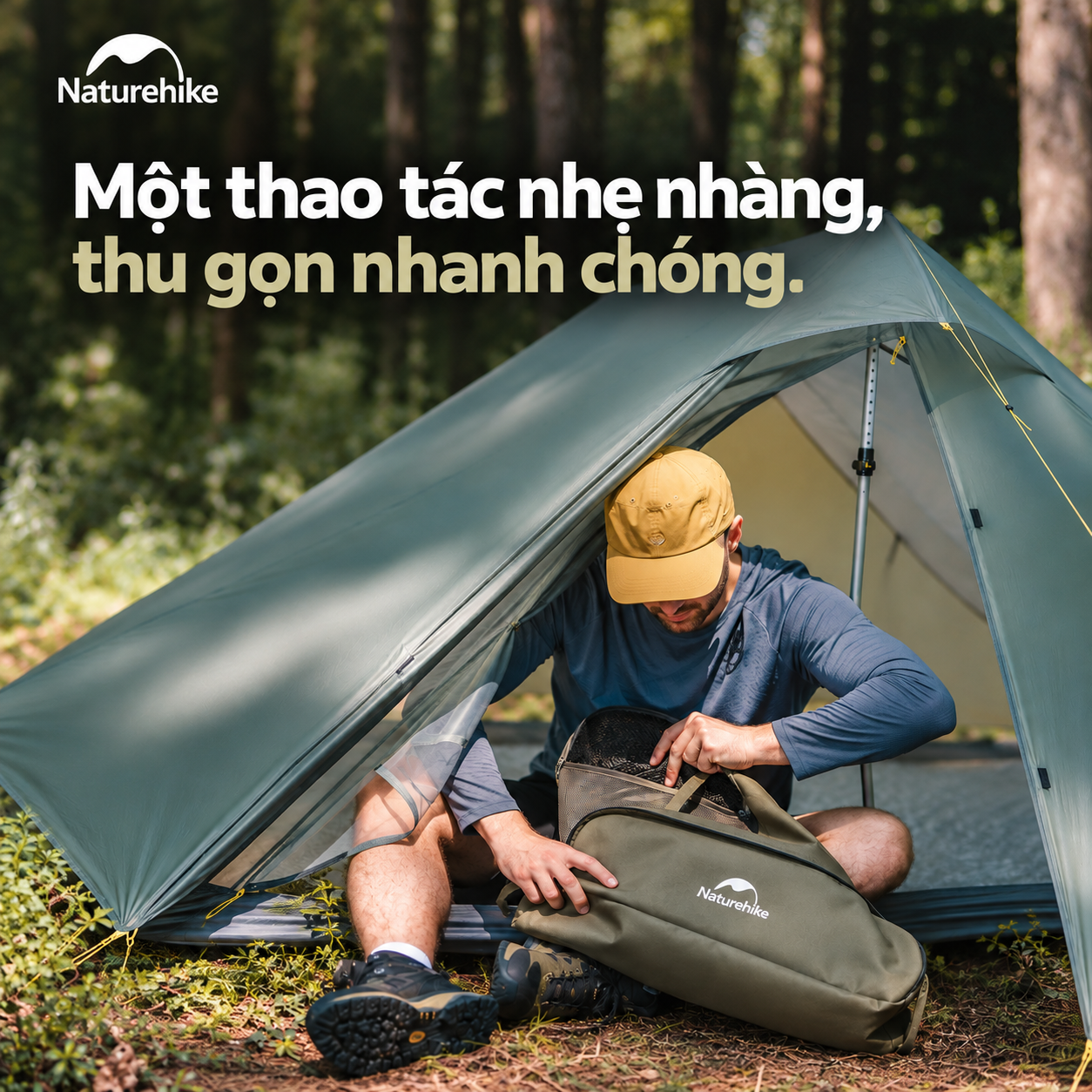 Ghế Dã Ngoại Naturehike YL01 – Tựa Lưng Cao, Đệm Êm, Gấp Gọn CNK2550JJ013
