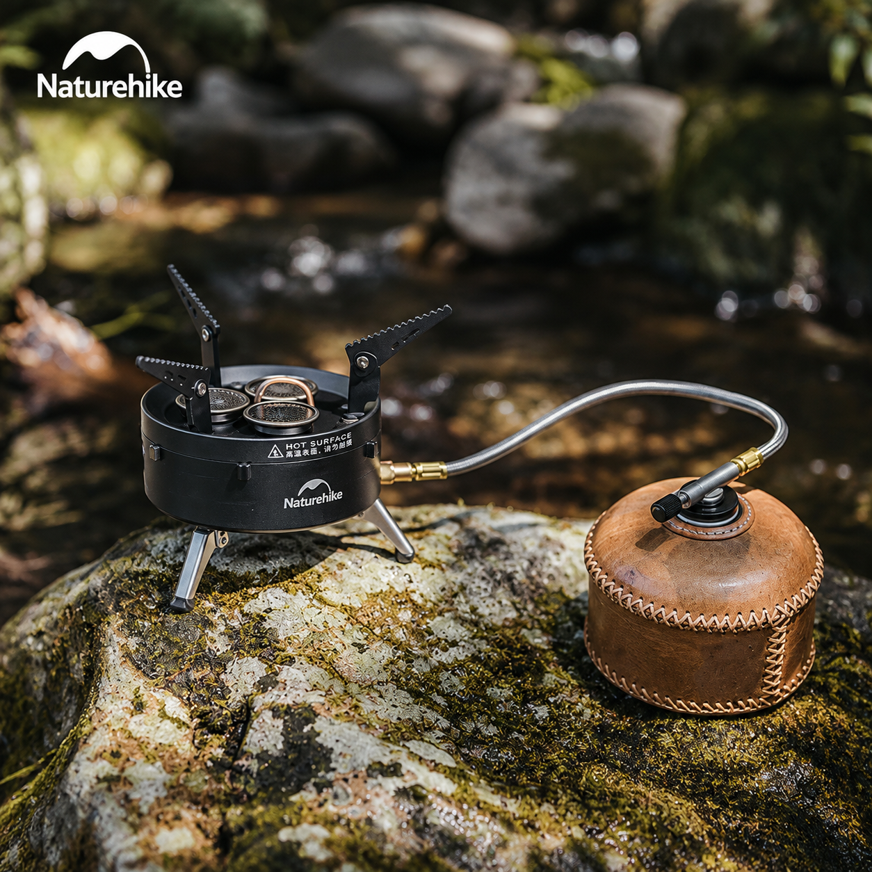 Bếp gas dã ngoại Naturehike - 3 đầu đốt, công suất lớn CNK2450CF019