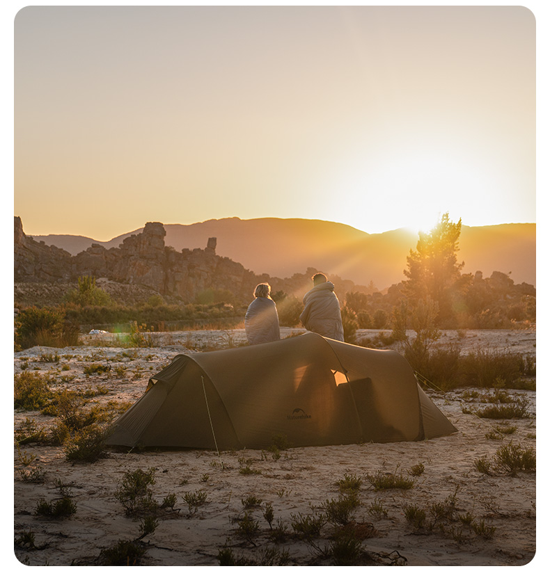 Lều Đường Hầm Naturehike 3 Người Siêu Nhẹ, Lều Camping 4 Mùa Nylon 15D Chống Thấm CNK2450WS036
