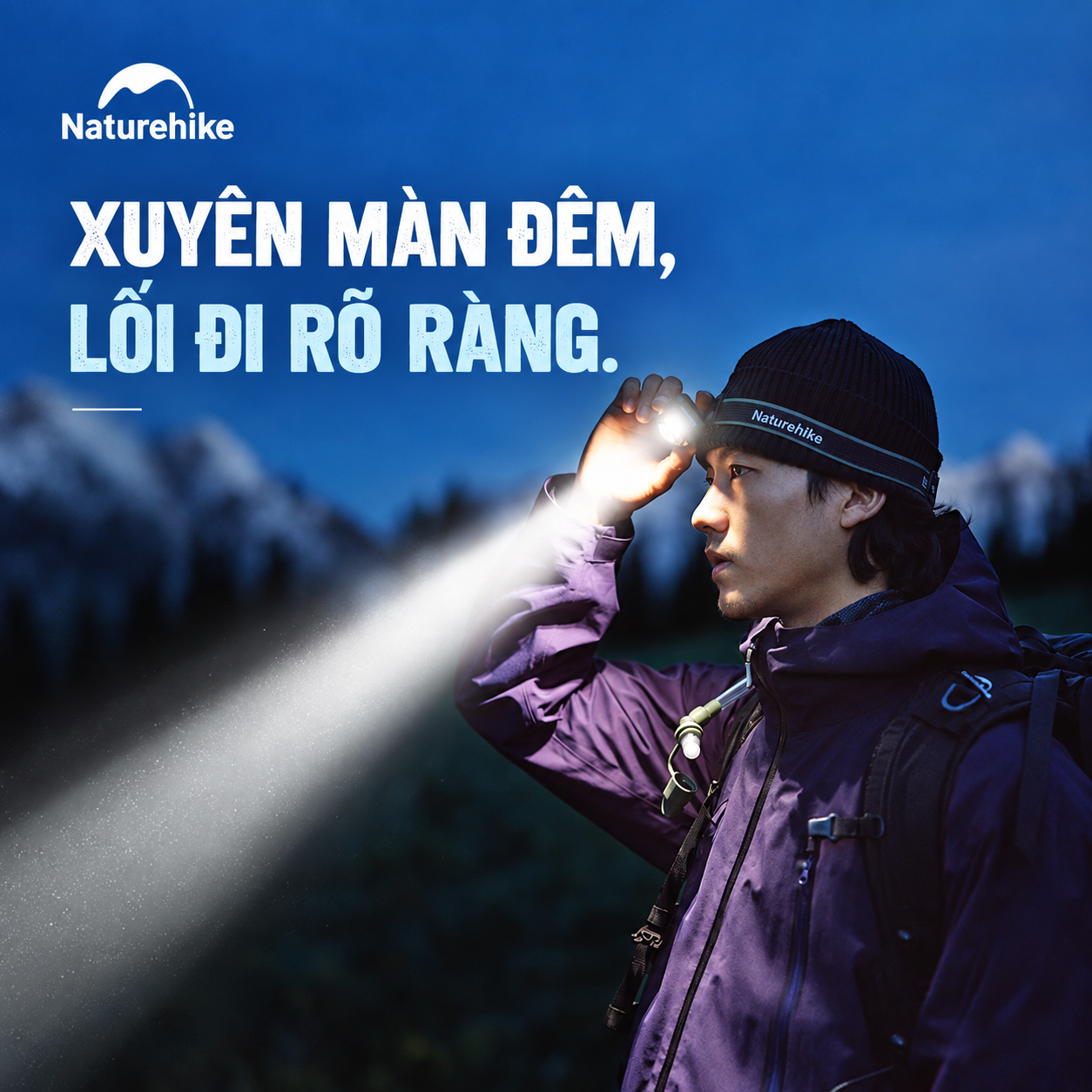 Đèn Đội Đầu Naturehike Xingyu Max – 500LM | IP66 | 84g | Type-C CNK2450ZM010