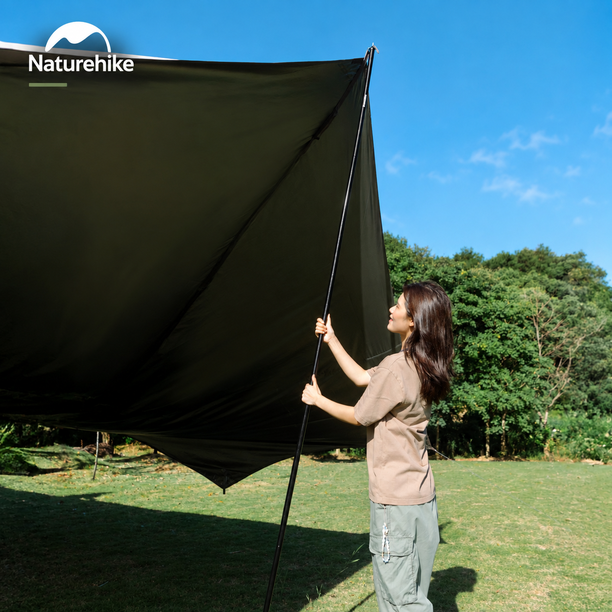 Cột Chống Tăng Naturehike – Cột Dựng Tarp Camping Thép Gấp Gọn, Khóa Bấm Chắc Chắn CNK2550PJ010