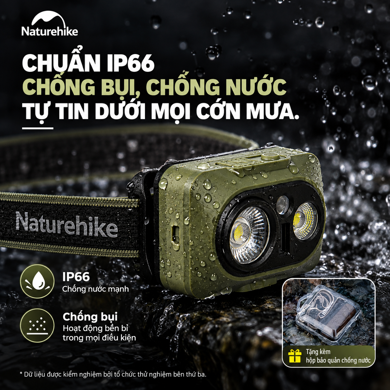 Đèn Đội Đầu Naturehike Xingyu Max – 500LM | IP66 | 84g | Type-C CNK2450ZM010
