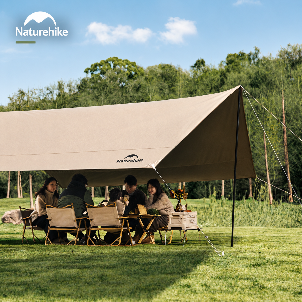 Cột Chống Tăng Naturehike – Cột Dựng Tarp Camping Thép Gấp Gọn, Khóa Bấm Chắc Chắn CNK2550PJ010