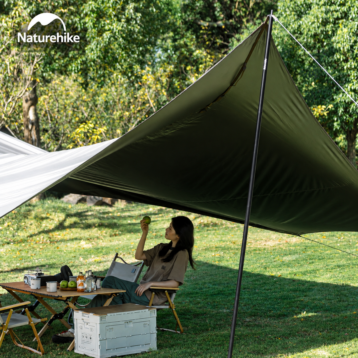 Cột Chống Tăng Naturehike – Cột Dựng Tarp Camping Thép Gấp Gọn, Khóa Bấm Chắc Chắn CNK2550PJ010