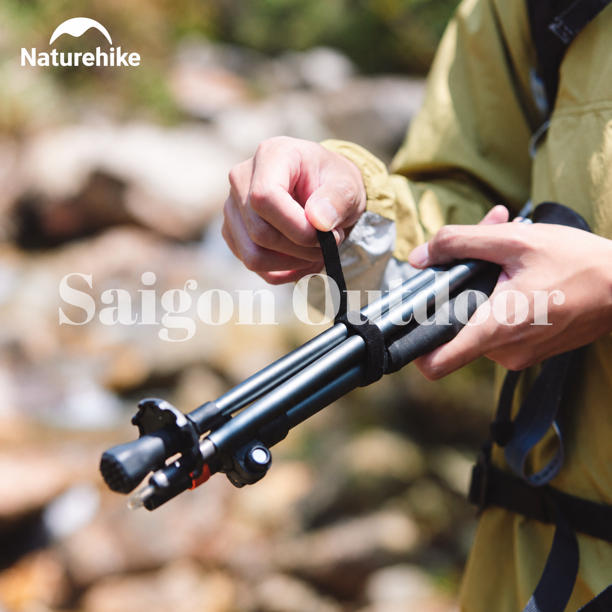 Gậy Trekking Naturehike Gale Trek – Gấp Gọn, Tay Cầm Công Thái Học, Hỗ Trợ Leo Núi & Hiking CNK2450DS013
