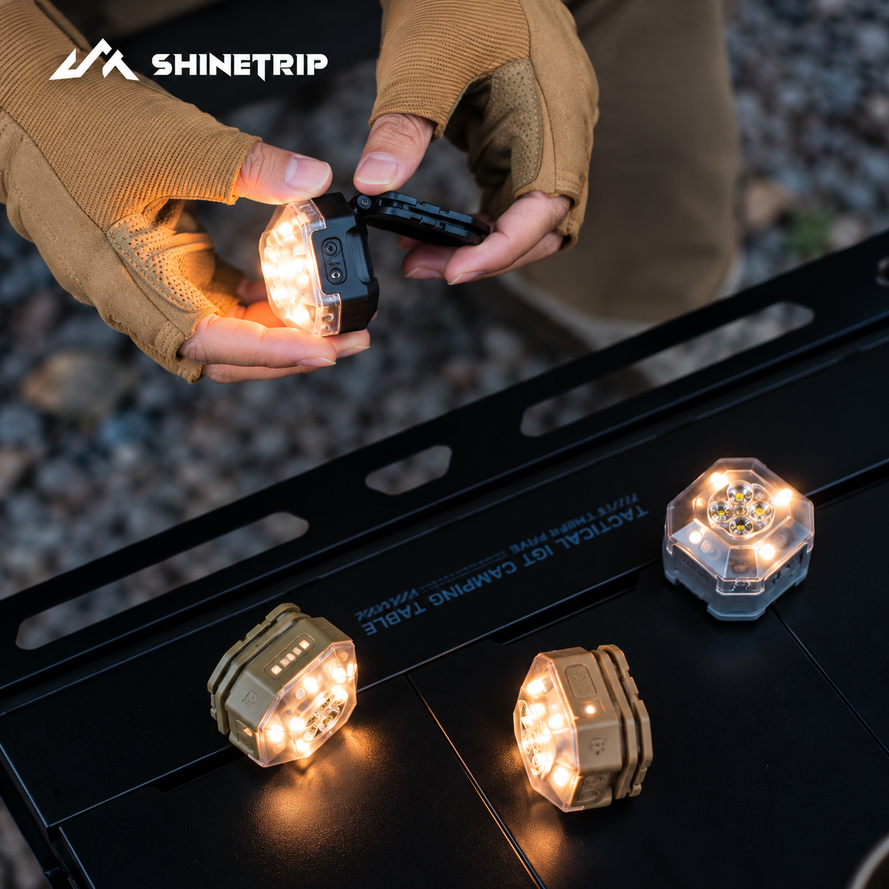 Đèn Camping Đa Năng ShineTrip #05 – 1000LM | Pin 1100mAh | 7 Chế Độ Sáng | Cảm Biến Vẫy Tay | Xoay 180°