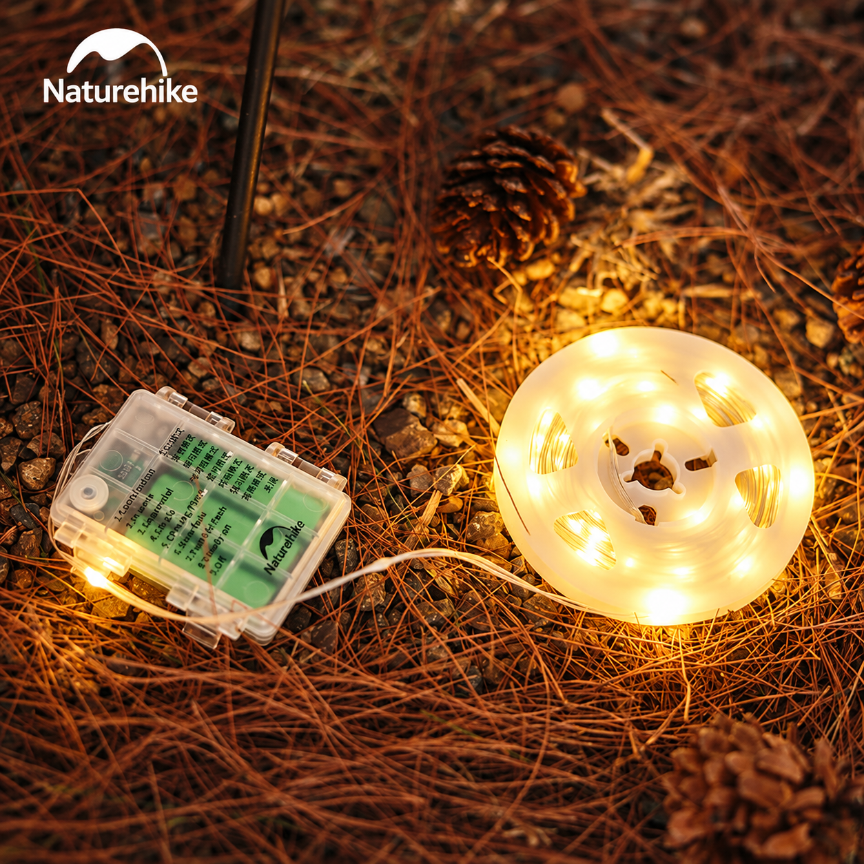 Đèn Dây Cắm Trại Naturehike 10M – 100 LED, 8 Chế Độ Sáng, Pin AAA, Chống Nước IP44 CNH22DQ019