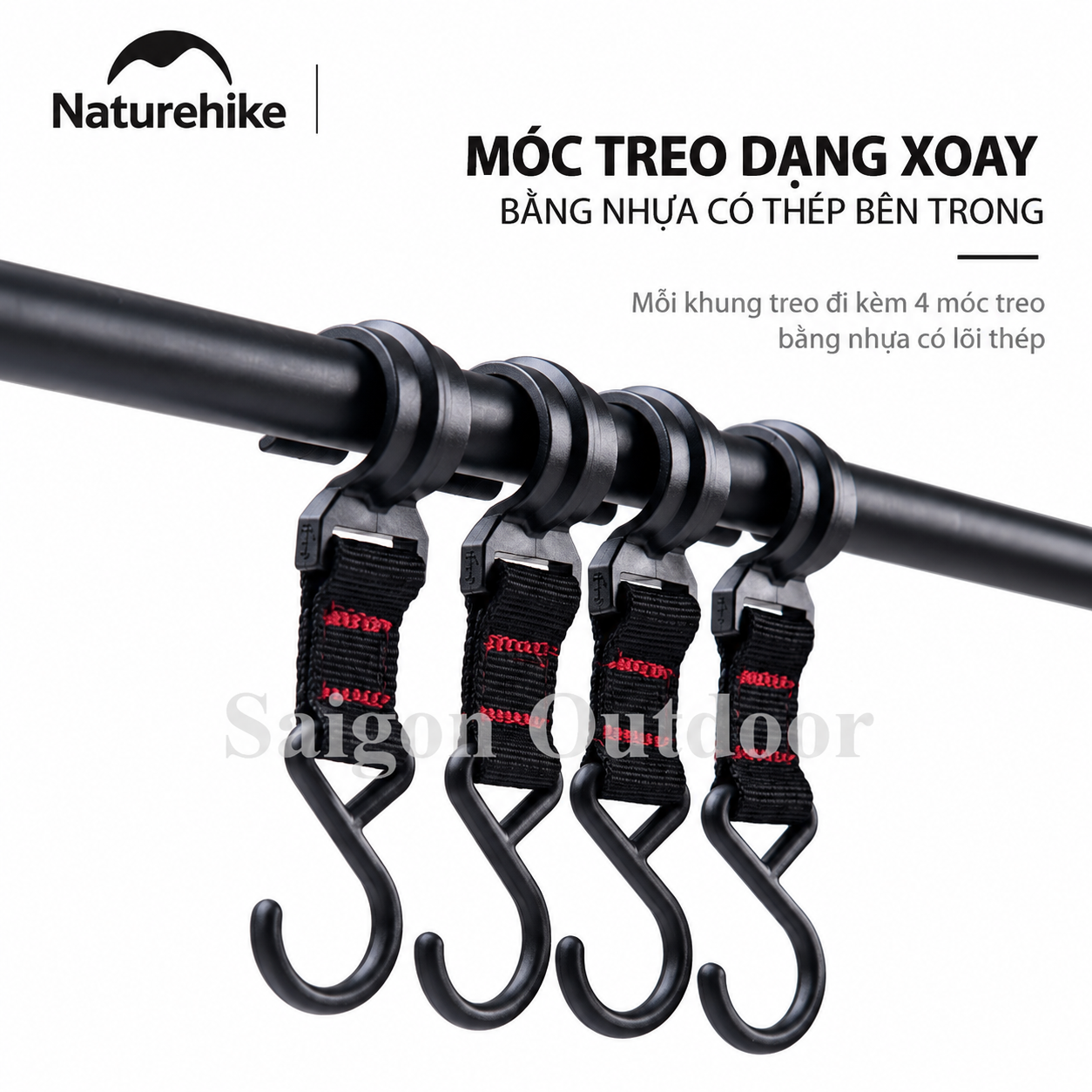 Giá Treo Đồ Dã Ngoại Naturehike Khung Chữ A – Kệ Treo Dụng Cụ Camping, Nấu Nướng BBQ NH19PJ082