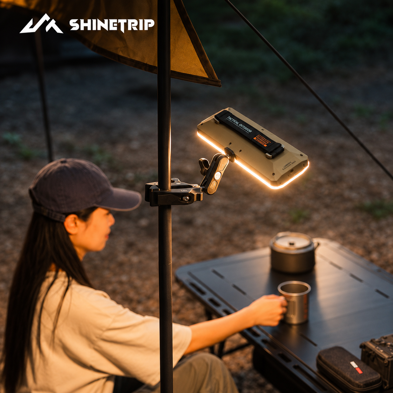 Đèn Camping ShineTrip 20.000mAh | 2200LM | 7 Chế Độ Sáng | Type-C | IPX4