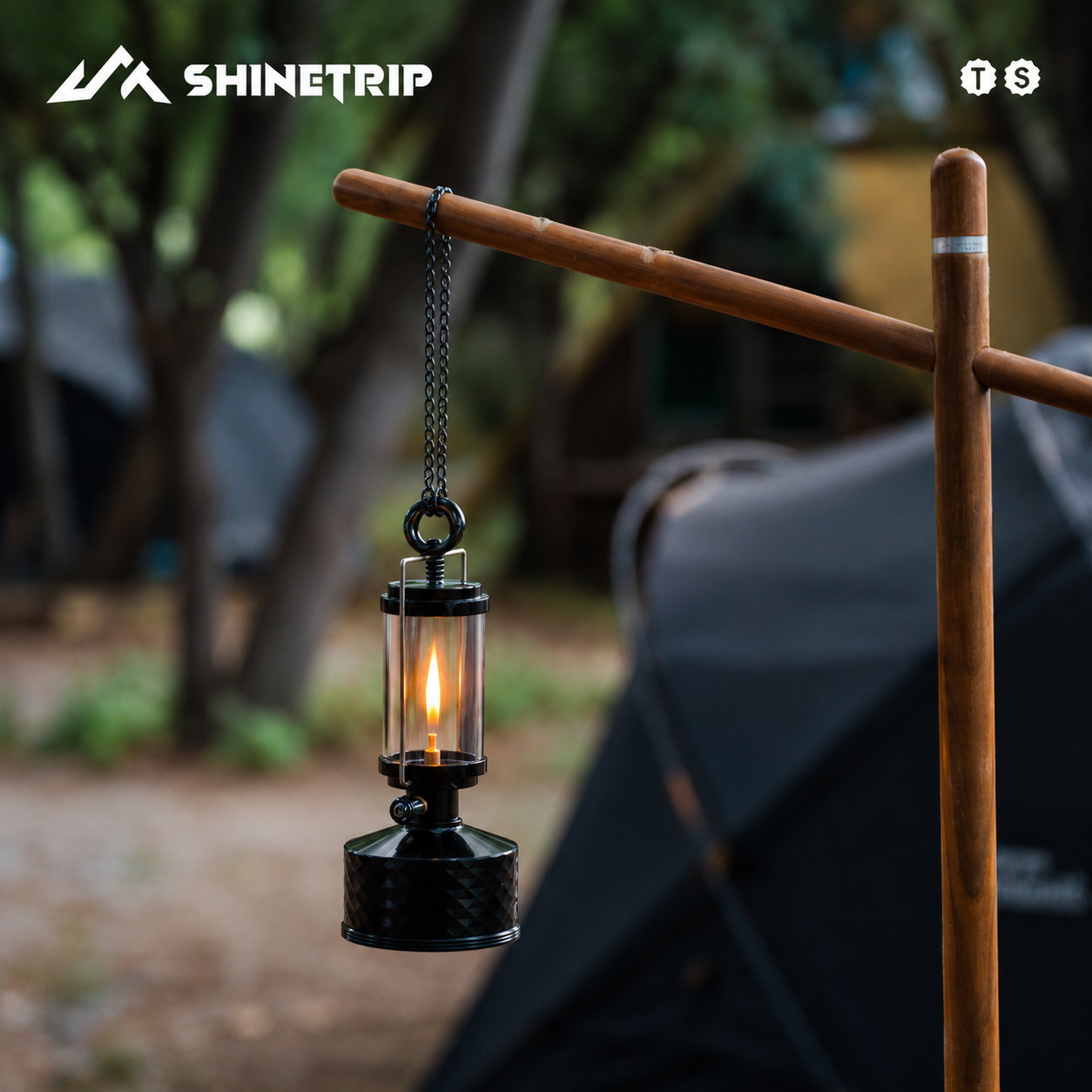 Đèn Gas Dã Ngoại ShineTrip #05 – Đèn Camping Tactical Ánh Lửa Ấm, 2 Kích Thước