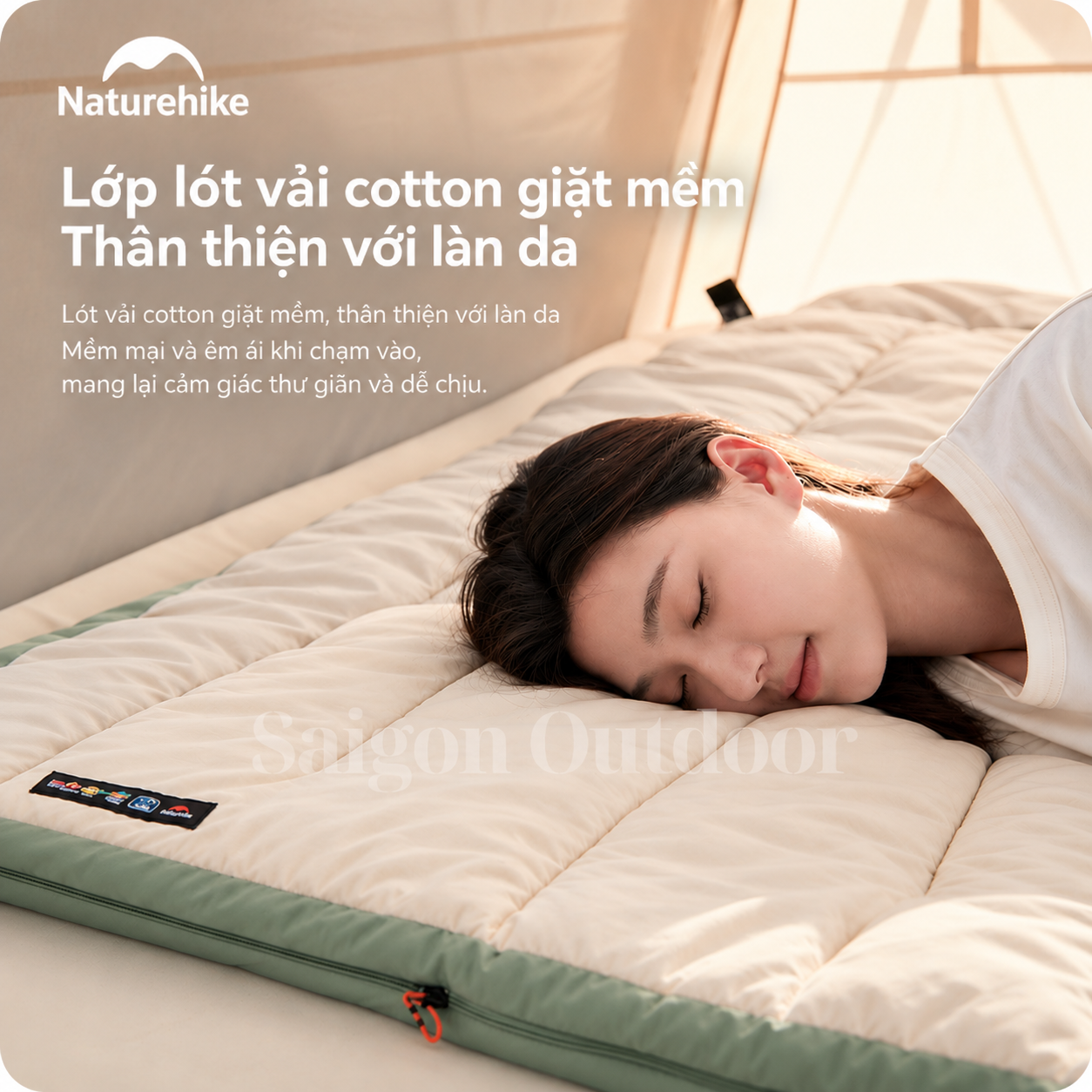 Túi Ngủ Dã Ngoại Naturehike L150 – Siêu Nhẹ, Chần Bông Êm Ái, Ấm Áp, Gấp Gọn NH20MSD05