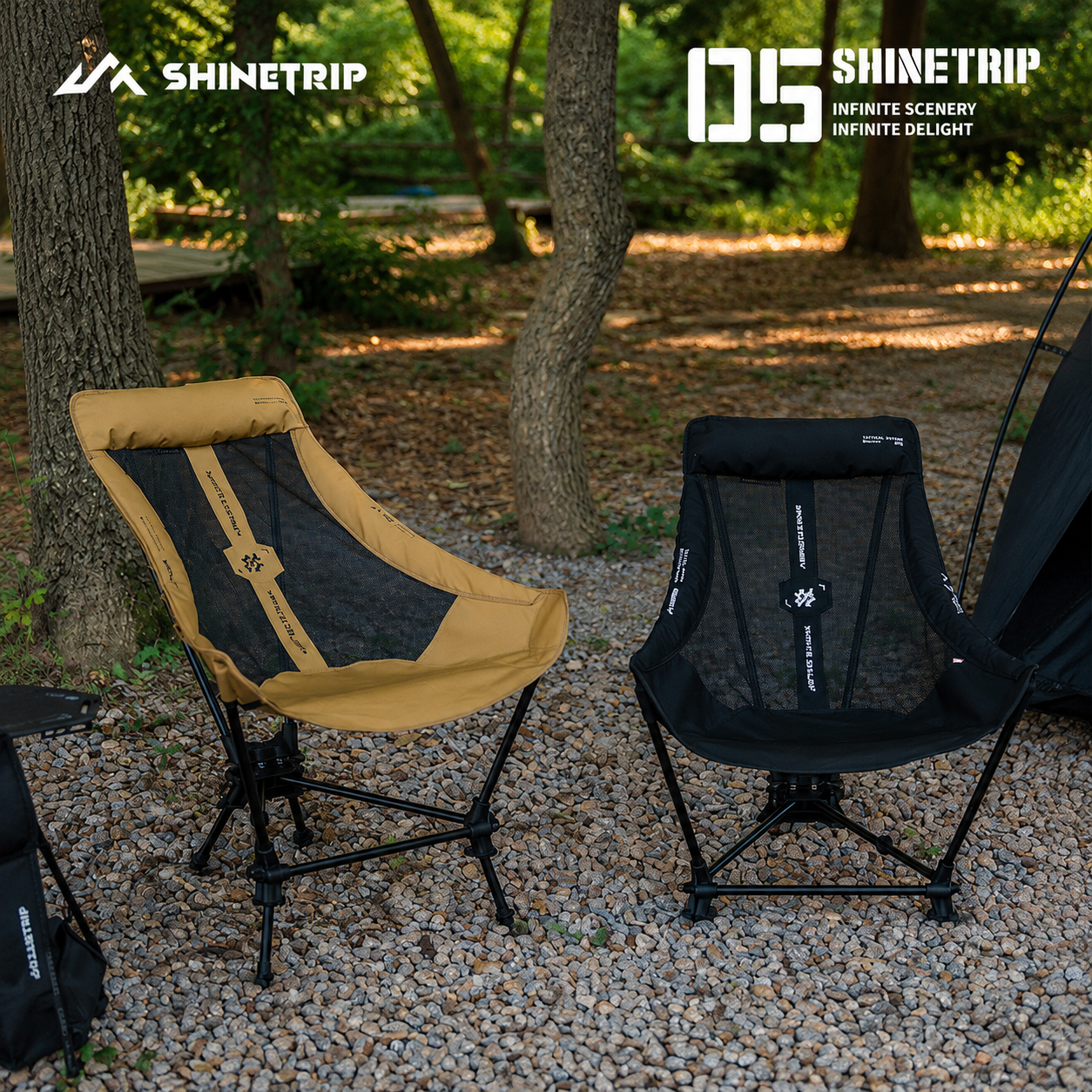Ghế Camping Đung Đưa ShineTrip #05 – Ghế Thư Giãn Ngả Lưng, Khung Nhôm