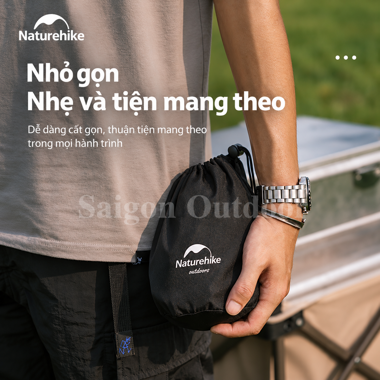 Lưới Cố Định Gắn Xe Kéo Naturehike - Lưới Chằng Hành Lý Dã Ngoại, 8 Móc Cố Định NH22PJ001