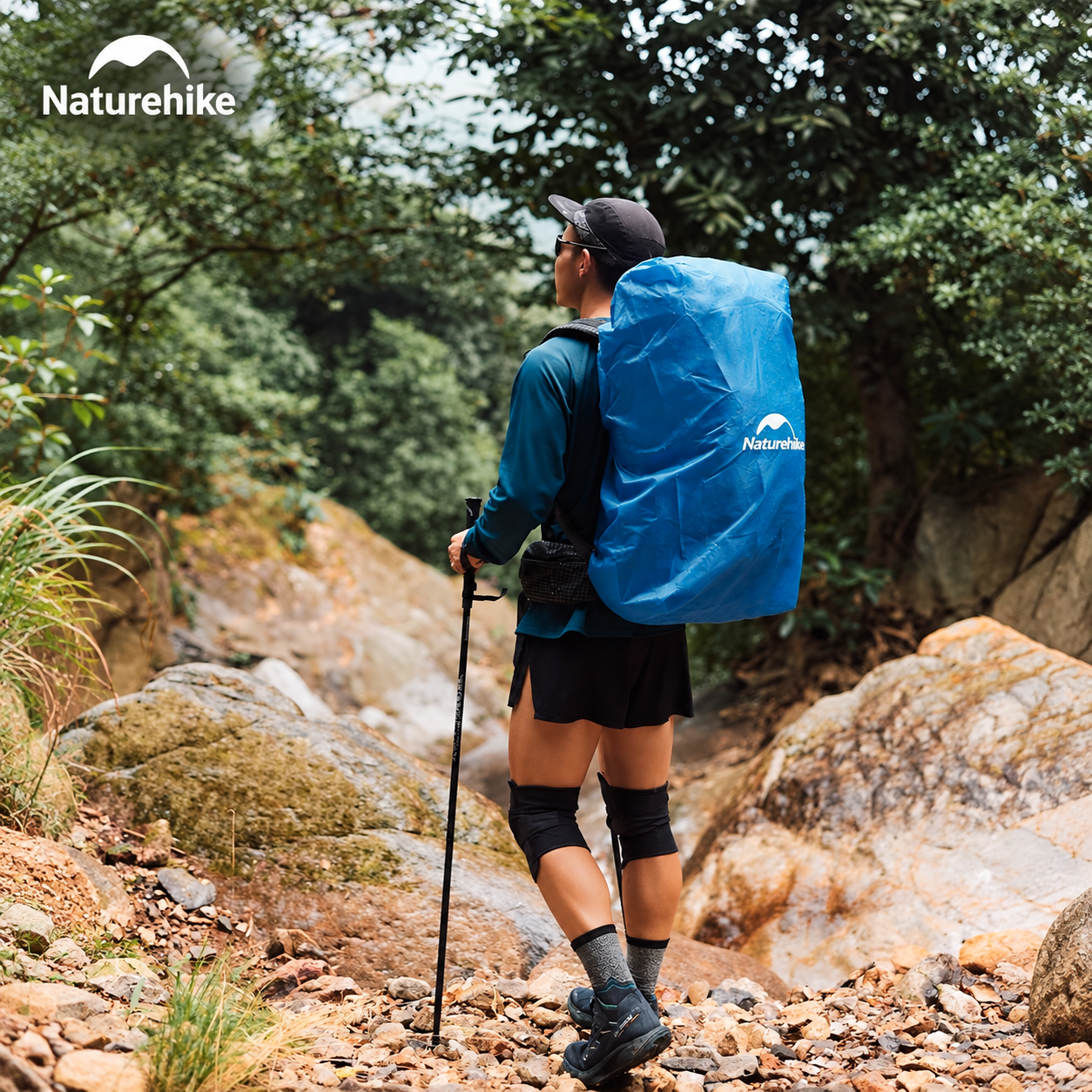 Áo Mưa Bọc Balo Naturehike PU2000 – Chống Nước, Gấp Gọn, Dành Cho Balo 20–75L NH15Y001-Z