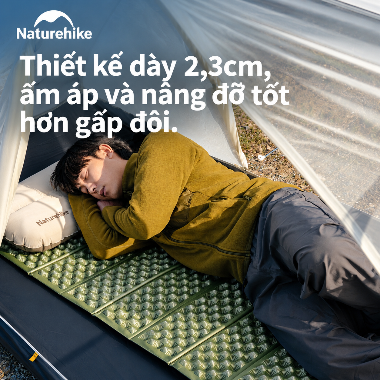 Đệm Tổ Ong Naturehike IXPE Phủ Nhôm – Cách Nhiệt, Gấp Gọn, Siêu Nhẹ CNK2650WS010