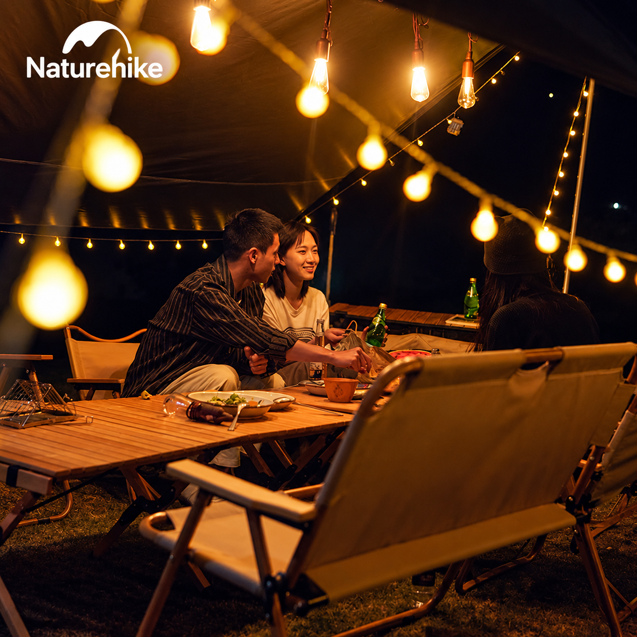 Dây Đèn Trang Trí Naturehike 10M – 80 Bóng LED, 9 Chế Độ Ánh Sáng, Đèn Camping CNH22DQ028