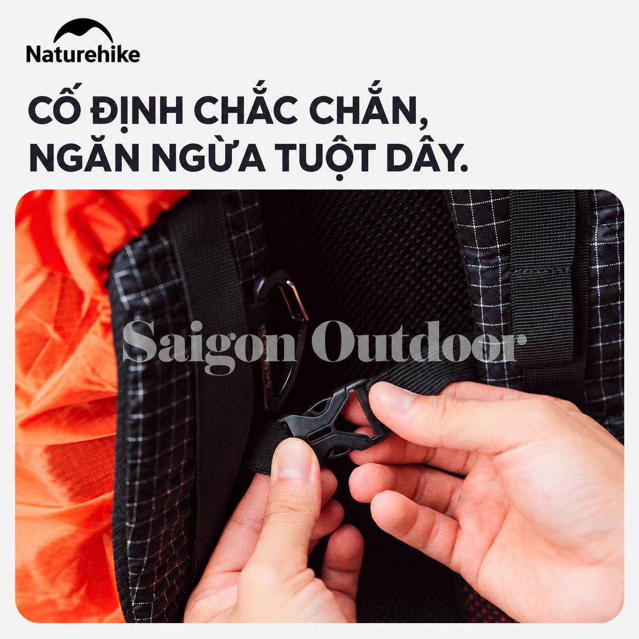 Áo Mưa Bọc Balo Naturehike PU2000 – Chống Nước, Gấp Gọn, Dành Cho Balo 20–75L NH15Y001-Z