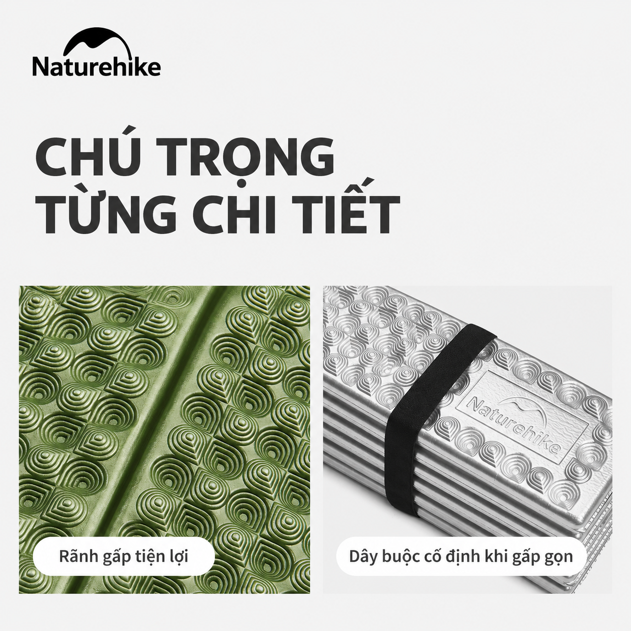 Đệm Tổ Ong Naturehike IXPE Phủ Nhôm – Cách Nhiệt, Gấp Gọn, Siêu Nhẹ CNK2650WS010