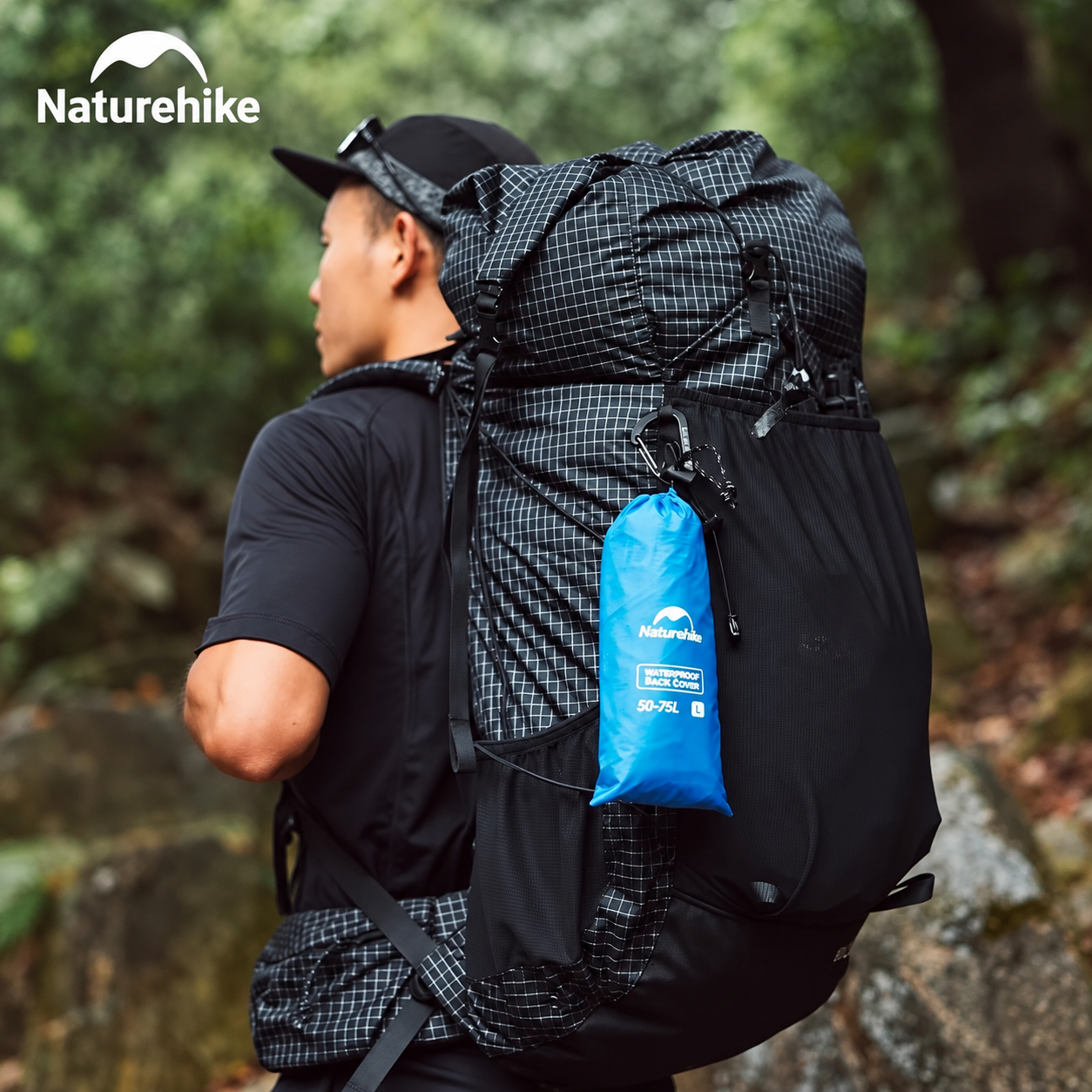 Áo Mưa Bọc Balo Naturehike PU2000 – Chống Nước, Gấp Gọn, Dành Cho Balo 20–75L NH15Y001-Z