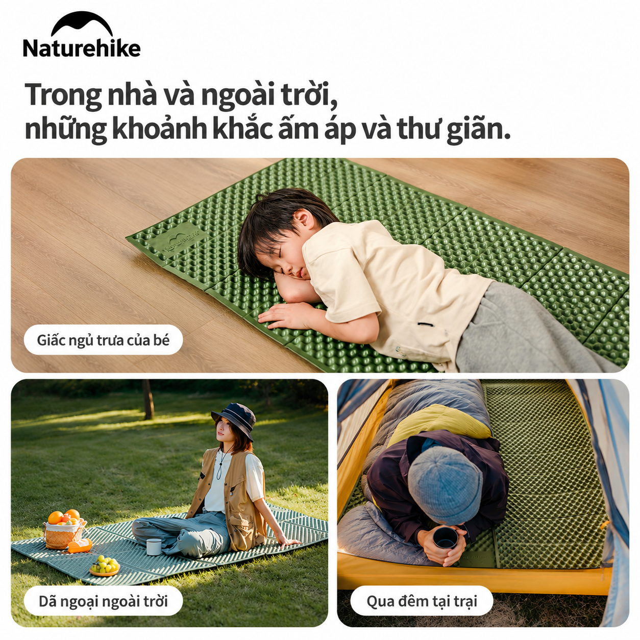 Đệm Tổ Ong Naturehike IXPE Phủ Nhôm – Cách Nhiệt, Gấp Gọn, Siêu Nhẹ CNK2650WS010