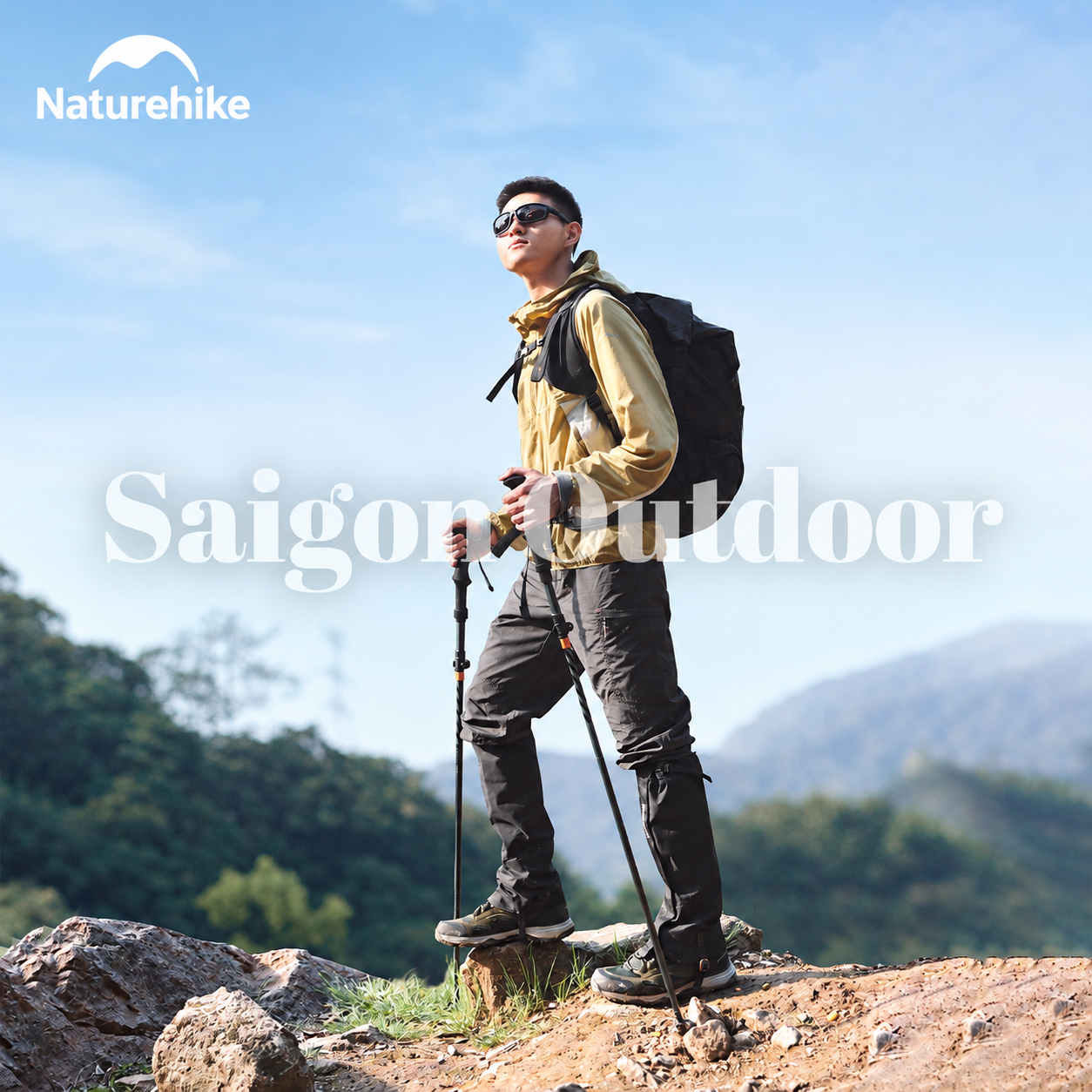 Gậy Trekking Naturehike Gale Trek – Gấp Gọn, Tay Cầm Công Thái Học, Hỗ Trợ Leo Núi & Hiking CNK2450DS013