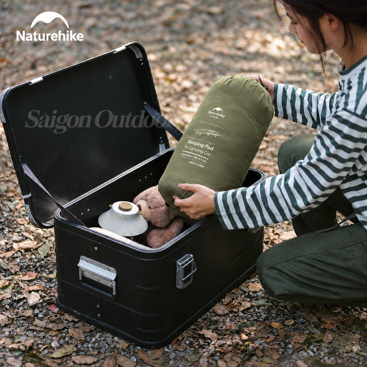 Đệm Ngủ Giường Xếp Dã Ngoại Naturehike – Chần Bông Êm Ái, Giữ Ấm, Gấp Gọn CNK2300DZ022