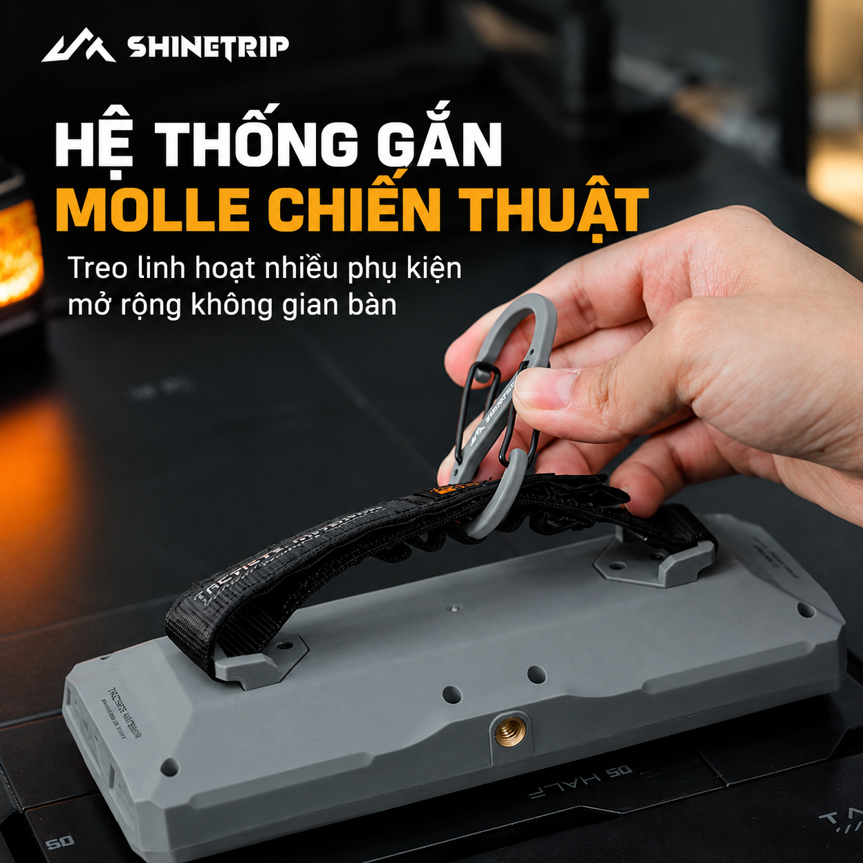 Đèn Camping ShineTrip 20.000mAh | 2200LM | 7 Chế Độ Sáng | Type-C | IPX4