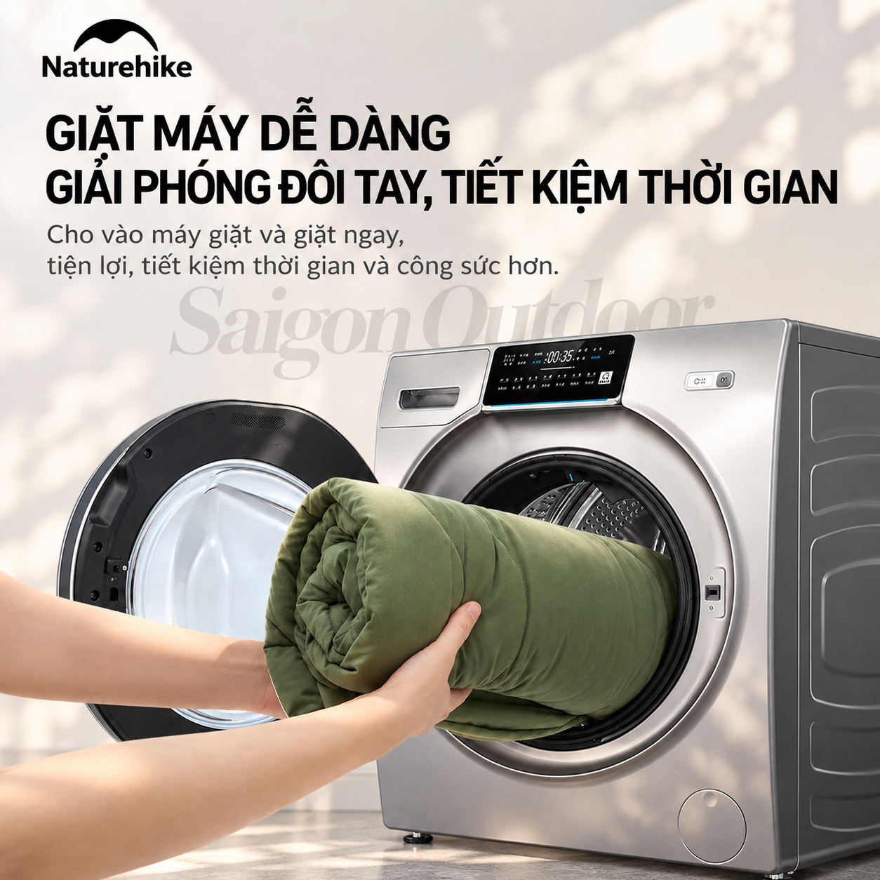 Đệm Ngủ Giường Xếp Dã Ngoại Naturehike – Chần Bông Êm Ái, Giữ Ấm, Gấp Gọn CNK2300DZ022
