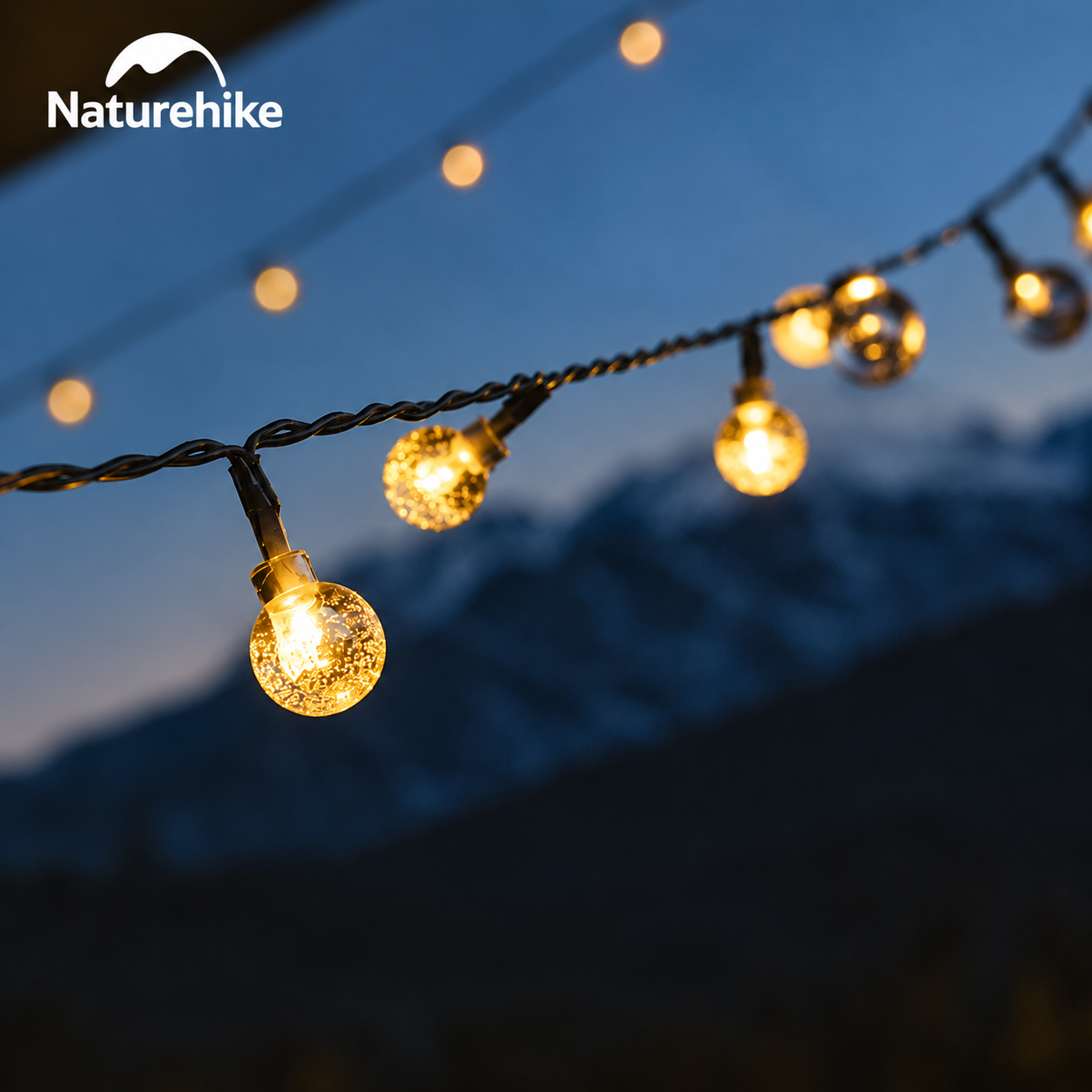 Dây Đèn LED Năng Lượng Mặt Trời Naturehike 20m – 100 Bóng, IPX4, 8 Chế Độ, Điều Khiển Remote CNH22DQ027
