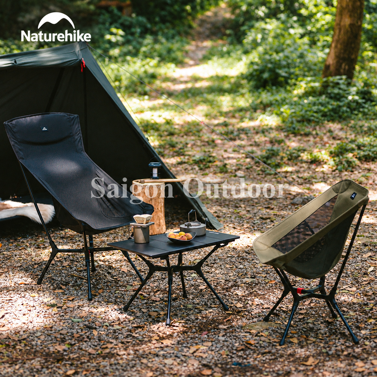 Bàn Gấp Dã Ngoại Naturehike YL01 – Hợp Kim Nhôm, Siêu Gọn Nhẹ, Khung Chữ X CNK2550JJ021