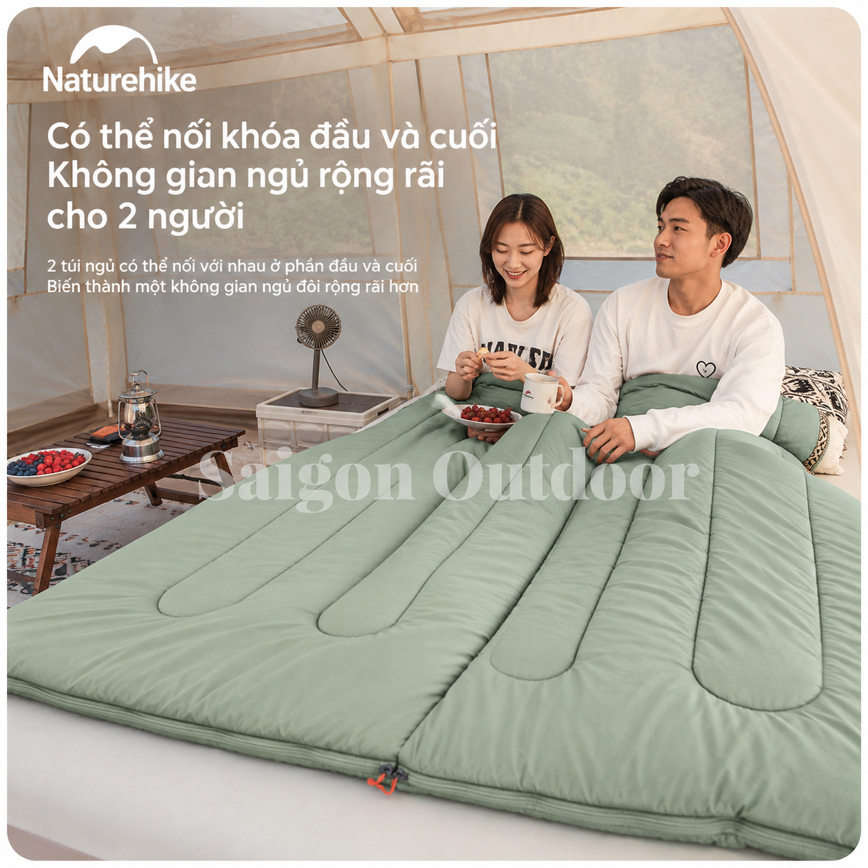 Túi Ngủ Dã Ngoại Naturehike L150 – Siêu Nhẹ, Chần Bông Êm Ái, Ấm Áp, Gấp Gọn NH20MSD05