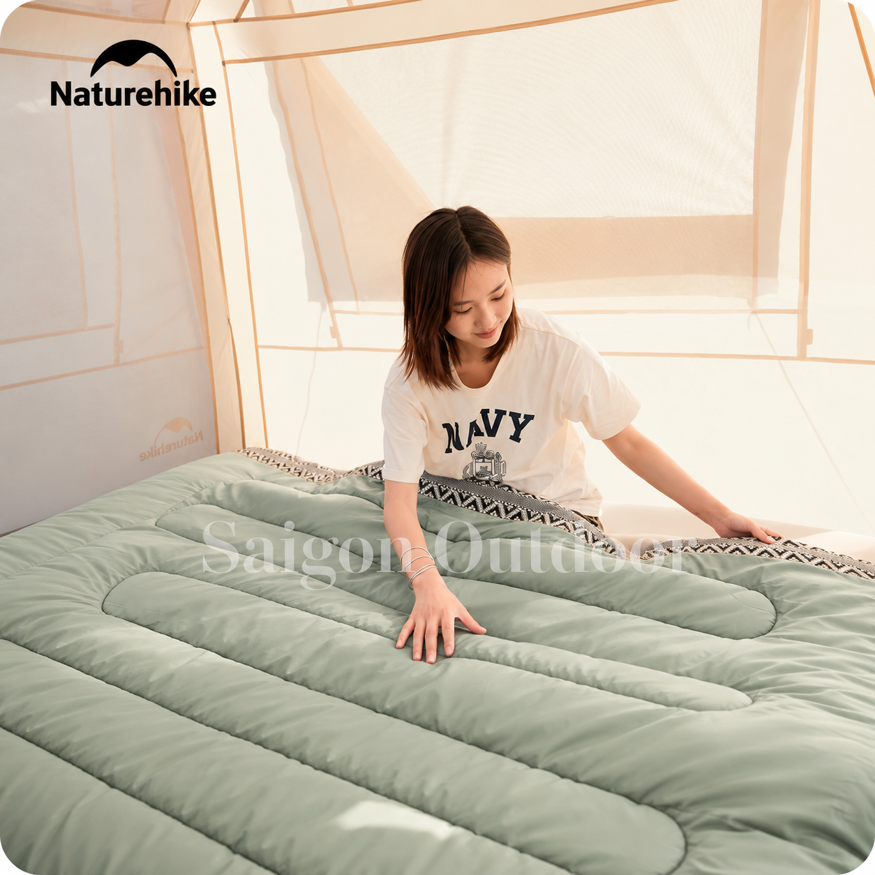 Túi Ngủ Dã Ngoại Naturehike L150 – Siêu Nhẹ, Chần Bông Êm Ái, Ấm Áp, Gấp Gọn NH20MSD05
