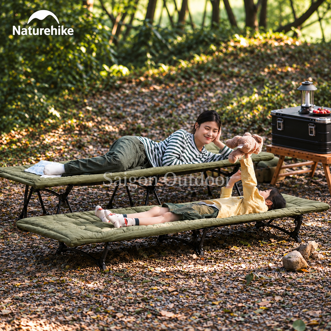 Đệm Ngủ Giường Xếp Dã Ngoại Naturehike – Chần Bông Êm Ái, Giữ Ấm, Gấp Gọn CNK2300DZ022